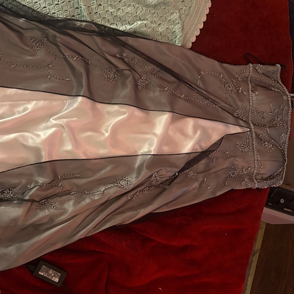 Vintage Betsy & Adam Chic Gray Dress